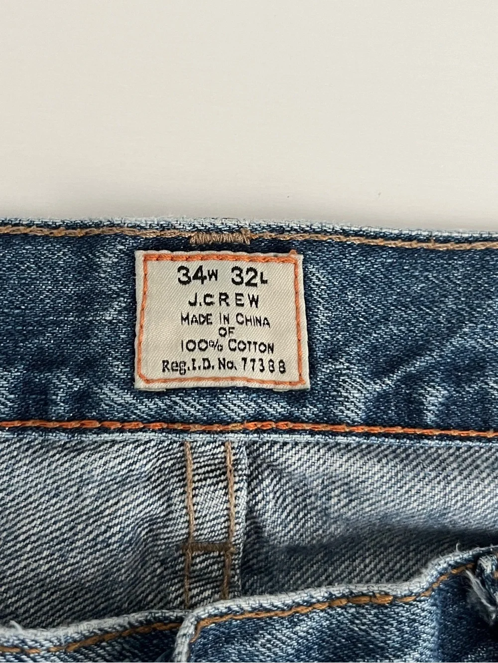 Vintage J. Crew Relaxed Fit Faded Blue Denim Jeans